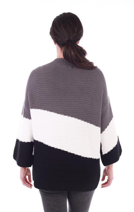 Greyscale Colourblock Sweater