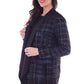 Faux Suede Plaid Coat